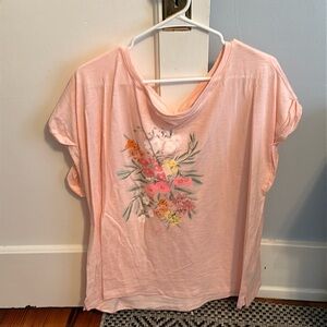 NWT Talbots Floral Short Sleeve Shirt 🌸